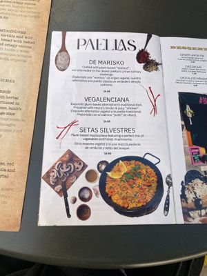 Menu at Bubita Bar in Barcelona