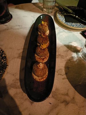 Vegan croquettes at Bubita Bar in Barcelona