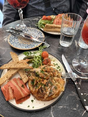 Torta melt in your mouth   at Bubita Bar in Barcelona