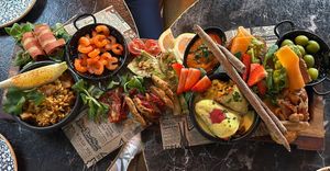 Tapas to share 😋   at Bubita Bar in Barcelona