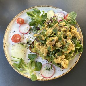 Sunrise Scramble Toast  at Bubita Bar in Barcelona