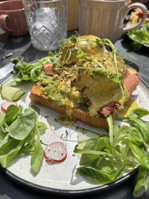 Bubita Benedict - an absolute must for those of us who still miss eggs  at Bubita Bar in Barcelona