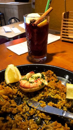 Sangria and Vegan Paella at Bubita Bar in Barcelona