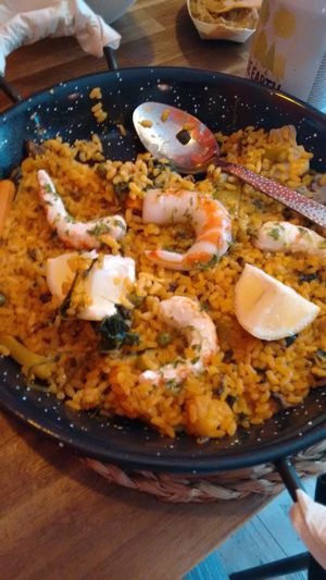 Paella at Bubita Bar in Barcelona