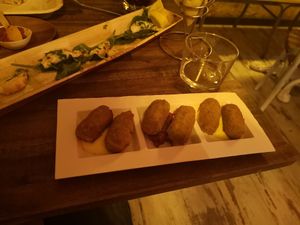 Croquettes at Bubita Bar in Barcelona