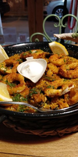 Paella del Chef at Bubita Bar in Barcelona