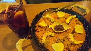 Paella at Bubita Bar in Barcelona