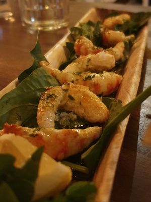 Vegan prawns / shrimps / gambas at Bubita Bar in Barcelona