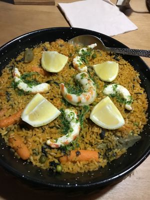 Paella  at Bubita Bar in Barcelona