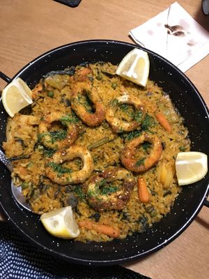 Paella  at Bubita Bar in Barcelona