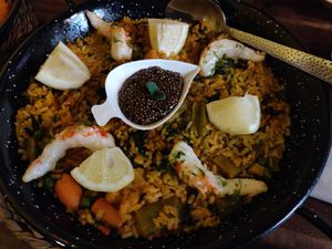 Paella at Bubita Bar in Barcelona
