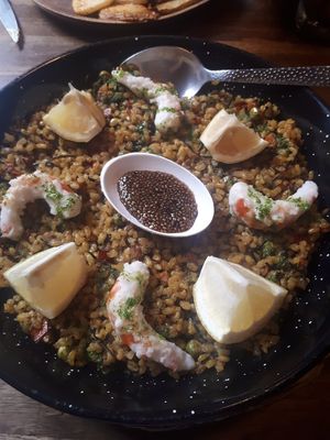 Paella at Bubita Bar in Barcelona