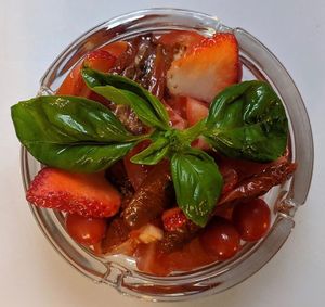 Tomato & fruit salad at Bubita Bar in Barcelona