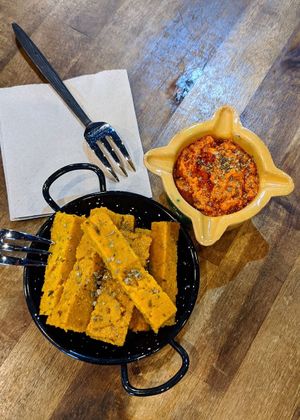 Polenta fingers at Bubita Bar in Barcelona