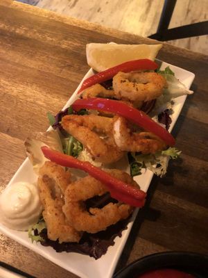 Vegan shrimp  at Bubita Bar in Barcelona