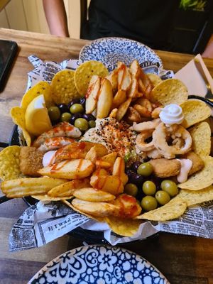 Platter at Bubita Bar in Barcelona