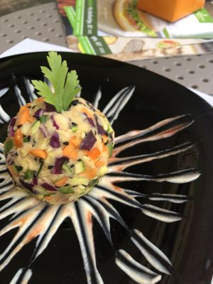 so good: chickpea and vegetables at Veganda in Padua