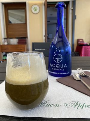 Smoothie mit Spirulina! at Veganda in Padua