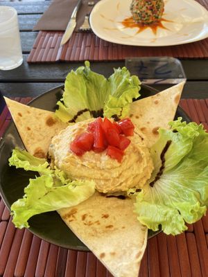 Piatto hummus  at Veganda in Padua