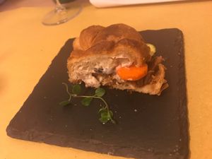 Savory croissant - delicious!  at Veganda in Padua