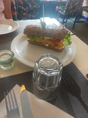 Omelette sandwich at Veganda in Padua
