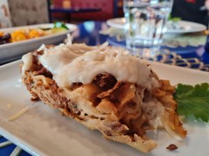 Lasagna at Veganda in Padua