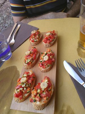 Bruschetta at Veganda in Padua