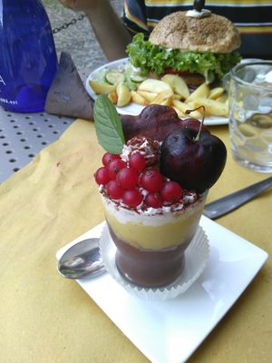 Mousse au chochocolat at Veganda in Padua