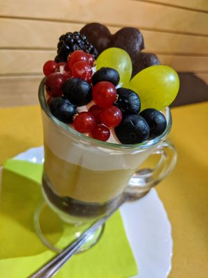 Creamy cup cake at Veganda in Padua