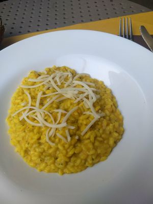Pumpkin risotto at Veganda in Padua