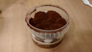 Vegan tiramisu at Veganda in Padua