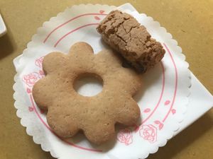 Lemon frolla and chocolate cantucci at Veganda in Padua