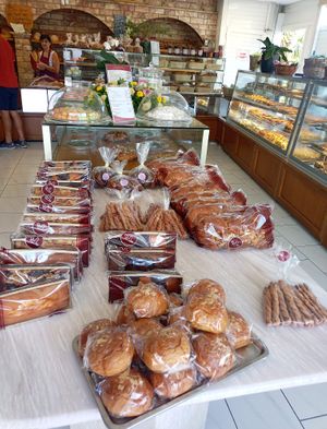 Vegan cake, salted bread sticks at Katsaros in Glyfada