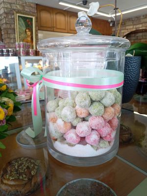 Homemade sweet balls at Katsaros in Glyfada