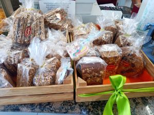 All vegan - cake, crispy bread, pastry at Katsaros in Glyfada