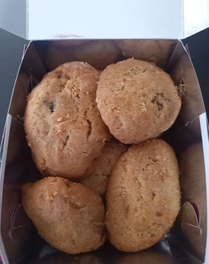 Vegan cookies with dried fruit at Katsaros in Glyfada