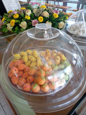 Fruit made from Marzipan (almond paste) at Katsaros in Glyfada