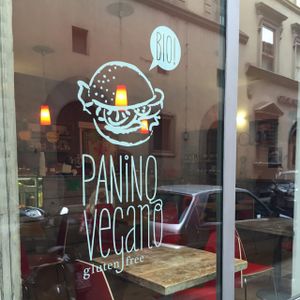 outside  at Panino Vegano in Florence