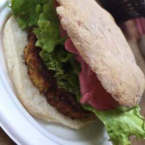 panino/ burger  at Panino Vegano in Florence