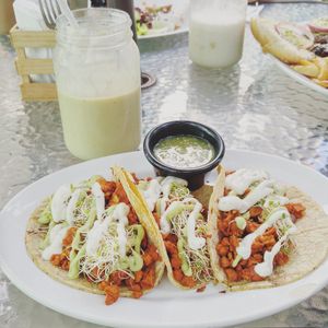 Taco al Pastor at Avocado Vegetariano - Santa Gertrudis Copo in Merida