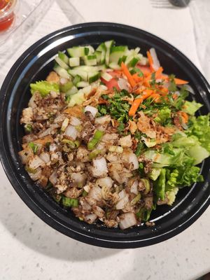 Vegan bowl with tofu at V-Roll Vietnamese Rolls & Bowls in Gulfport