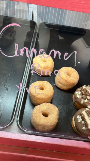 Cinnamon vegan donutts  at Dirty D's  in Malvern