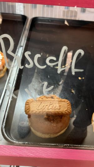 Biscoff vegan donutts  at Dirty D's  in Malvern