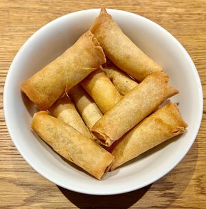 Spring rolls at Feast in Dubai
