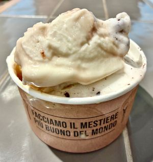 Latte di Mandorla con Composta di Fragole  at Gelateria La Romana - City Centre Mall in Dubai