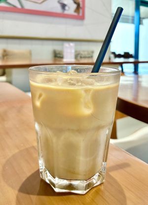 Iced soya latte  at LDC Kitchen+Coffee - Mira in Dubai