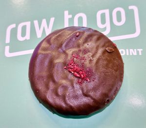 Chocolate raspberry cookie at Raw To Go Sweet Point - Kiosk in Dubai
