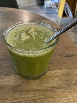 Tropical cure smoothie. A little small for the price, but good flavour.   at Miss Green - Dunhua in Taipei