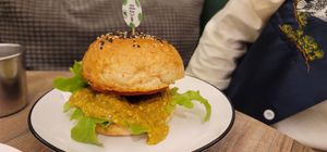 Burger with truffle sauce   at Miss Green - Dunhua in Taipei