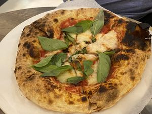 Margarita pizza - took over an hour to arrive😒  at Miss Green - Dunhua in Taipei